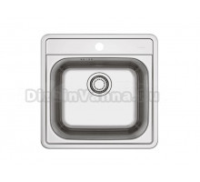 Мойка MORE 20 NAT-90 490 X 500 в комплекте с сифоном