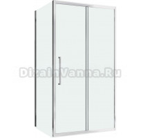 Душевой уголок Abber Schwarzer Diamant AG30160H-S60 160x60, профиль хром, стекло прозрачное
