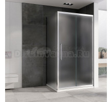 Душевой уголок Abber Schwarzer Diamant AG30140MH-S50M 140x50, профиль хром, стекло матовое