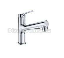 Смеситель для раковины Wonzon & Woghand WW-A40862-CR с выдвижным изливом, хром