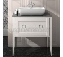 Тумба с раковиной KERAMA MARAZZI Plaza Classic Neo 80 с органайзером, белая матовая