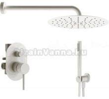 Душевой комплект Plumberia Selection Ixo KITXO15BO С ВНУТРЕННЕЙ ЧАСТЬЮ, белый матовый