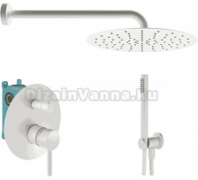 Душевой комплект Plumberia Selection Ixo KITXO18BO С ВНУТРЕННЕЙ ЧАСТЬЮ, белый матовый