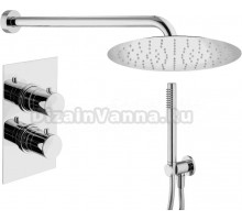 Душевой комплект Plumberia Selection Ixo KITXOT18QCRKING С ВНУТРЕННЕЙ ЧАСТЬЮ, хром