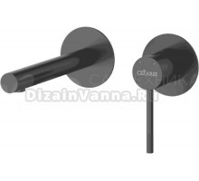 Смеситель для раковины Cezares Relax RELAX-BLI2-2-NOP-W0 С ВНУТРЕННЕЙ ЧАСТЬЮ, матовый черный