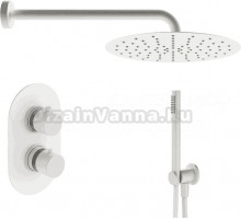 Душевой комплект Plumberia Selection Ixo KITXOT18BO С ВНУТРЕННЕЙ ЧАСТЬЮ, белый матовый