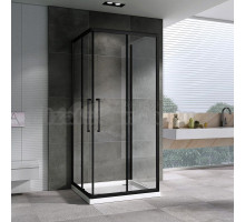 Душевой уголок Abber Schwarzer Diamant AG02080BH-S80B 80x80, профиль черный, стекло прозрачное