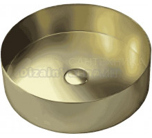 Накладная раковина Gappo GX101-3 40х40, сатин золотой