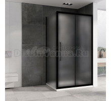 Душевой уголок Abber Schwarzer Diamant AG30140BMH-S100BM 140x100 профиль черный, стекло матовое