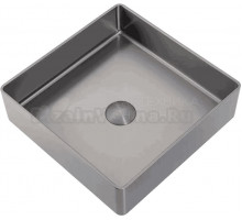 Накладная раковина Gappo GX201-9 36х36, оружейная сталь
