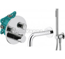 Душевой комплект Plumberia Selection PSBOX KITPSB02CR60 С ВНУТРЕННЕЙ ЧАСТЬЮ, хром