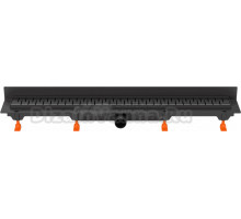 Душевой трап (лоток) MCH Chudej Medium CH750MC2 75 см, матовый черный