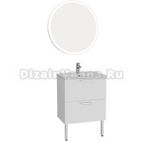 Мебель для ванной комнаты VitrA Mia 60 с 2 ящиками, белый глянец