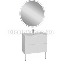 Мебель для ванной комнаты VitrA Mia 80 с 2 ящиками, белый глянец