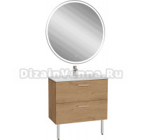 Мебель для ванной комнаты VitrA Mia 80 с 2 ящиками, золотой дуб