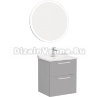 Мебель для ванной комнаты VitrA Root Flat 60 с 2 ящиками, матовый серый камень