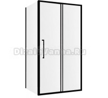 Душевой уголок Abber Schwarzer Diamant AG30160BMH-S100BM 160x100, профиль черный, стекло матовое