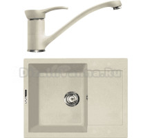 Комплект Мойка Lava L7.CRE crema + Смеситель SG04 CRE crema