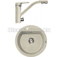 Комплект Мойка Lava R3 crema + Смеситель SG05 CRE crema
