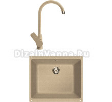 Комплект Мойка Lava U1 dune + Смеситель SG07 DUN dune