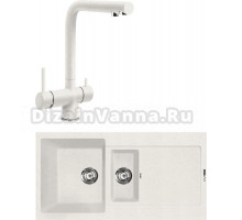 Комплект Мойка Lava D5.LAT latte + Смеситель SG14 LAT latte
