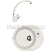 Комплект Мойка Lava E1.LAT latte + Смеситель SG01 LAT latte
