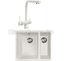 Комплект Мойка Lava U2 latte + Смеситель SG14 LAT latte