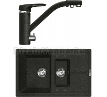 Комплект Мойка Lava D4.BAS basalt + Смеситель SG05 BAS basalt