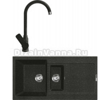 Комплект Мойка Lava D5.BAS basalt + Смеситель SG07 BAS basalt