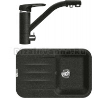 Комплект Мойка Lava L11.BAS basalt + Смеситель SG05 BAS basalt