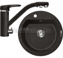 Комплект Мойка Lava R3 basalt + Смеситель SG05 BAS basalt