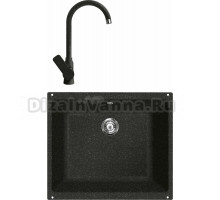 Комплект Мойка Lava U1 basalt + Смеситель SG07 BAS basalt