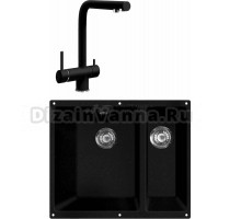 Комплект Мойка Lava U2 + Смеситель SG14 LAV