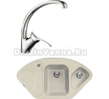 Комплект Мойка Lava A3.CRE crema + Смеситель SG01 CR chrome