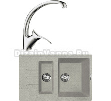 Комплект Мойка Lava D2.SCA scandic + Смеситель SG01 CR chrome