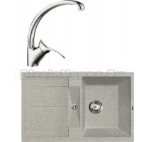 Комплект Мойка Lava L6.SCA scandic + Смеситель SG01 CR chrome