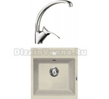 Комплект Мойка Lava Q1.CRE crema + Смеситель SG01 CR chrome
