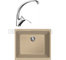 Комплект Мойка Lava U1 dune + Смеситель SG01 CR chrome