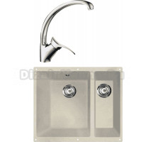 Комплект Мойка Lava U2 crema + Смеситель SG01 CR chrome