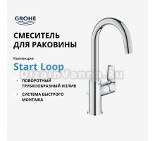 Смеситель для раковины Grohe Start Loop 23780001 хром