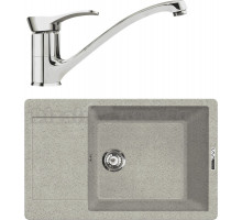 Комплект Мойка Lava L8.SCA scandic + Смеситель SG04 CR chrome