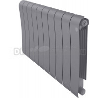 Радиатор биметаллический Royal Thermo Infinity 500 10 секций, silver satin