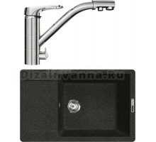 Комплект Мойка Lava L8.BAS basalt + Смеситель SG05 CR chrome