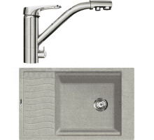 Комплект Мойка Lava L9.SCA scandic + Смеситель SG05 CR chrome