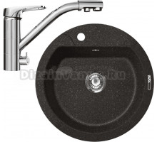 Комплект Мойка Lava R3 basalt + Смеситель SG05 CR chrome