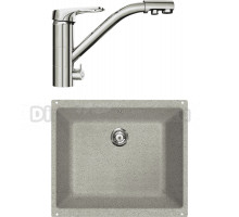 Комплект Мойка Lava U1 scandic + Смеситель SG05 CR chrome