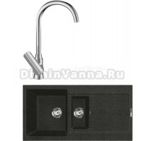 Комплект Мойка Lava D5.BAS basalt + Смеситель SG07 CR chrome