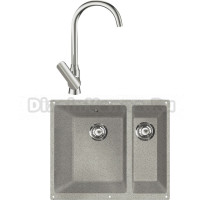 Комплект Мойка Lava U2 scandic + Смеситель SG07 CR chrome