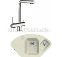 Комплект Мойка Lava A3.VNL vanilla + Смеситель SG14 CR chrome