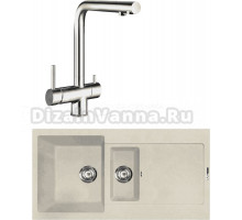 Комплект Мойка Lava D5.CRE crema + Смеситель SG14 CR chrome